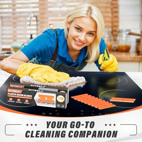 DIYSELF 100 Pack Plastic Razor Blades, Replacement Plastic Scraper Blades - Image 3