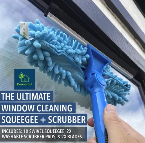 EVERSPROUT Swivel Squeegee & Microfiber Window Scrubber, Attachment Only - Image 4