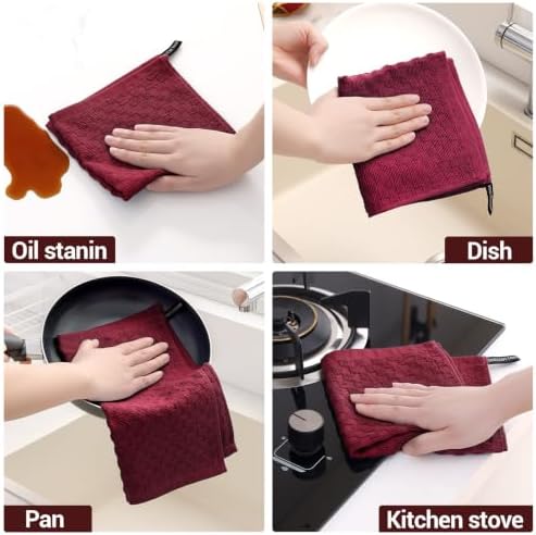 Homaxy 100% Cotton Terry Dish Cloths - Image 5