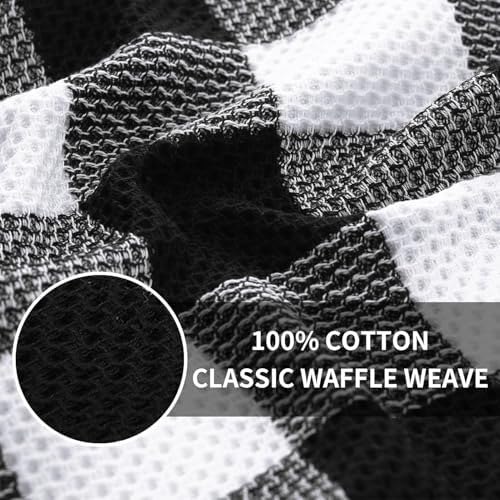 Homaxy 100% Cotton Kitchen Towels and Dishcloths Set of 10 - Image 2