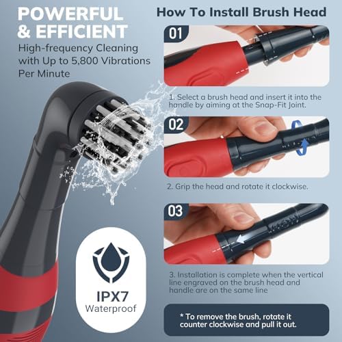 LifeBasis Cordless Electric Cleaning Brush - Image 4