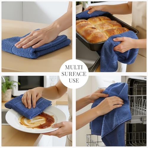 Homaxy 100% Cotton Kitchen Towels 18"x28", 4 Pack Dish Towels - Image 5