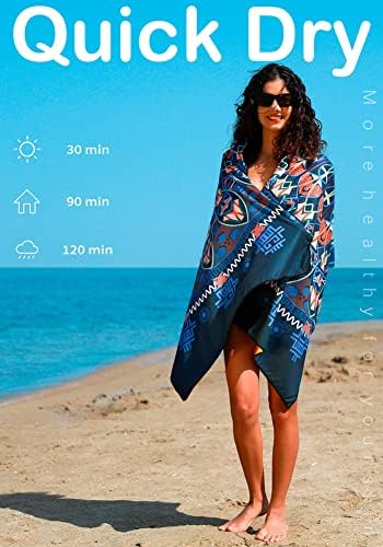 Widdonen Microfiber Beach Towel, Extra Large 4 Pack-71x32 - Image 5