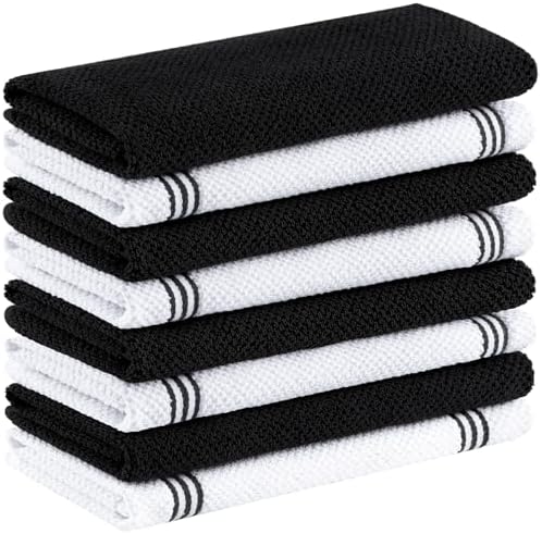 Homaxy Dual Design Cotton Kitchen Towels by Homaxy