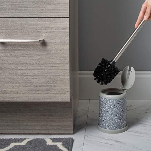 Bath Bliss Toilet Brush and Holder | Self Closing Lid | 360 Degree Brush Head | - Image 6