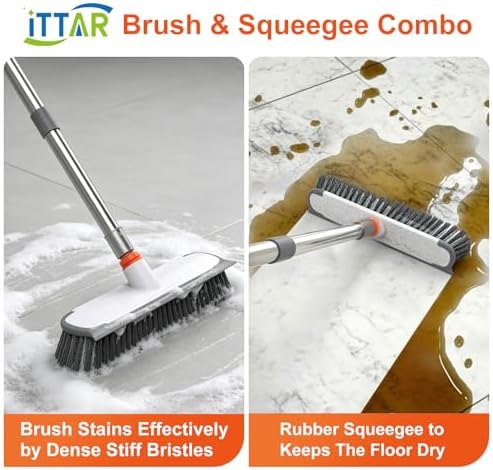 ITTAR Floor Scrub Brush & V-Shape Grout Brush - Image 5