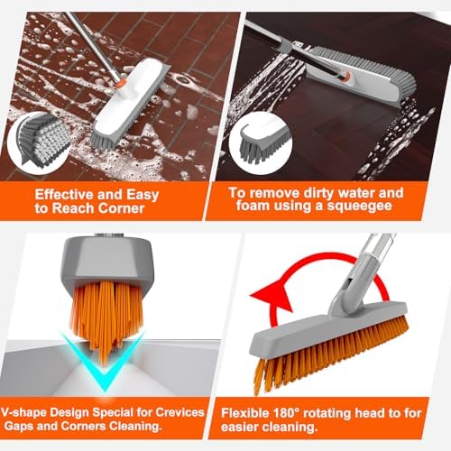 ITTAR Floor Scrub Brush & V-Shape Grout Brush - Image 2