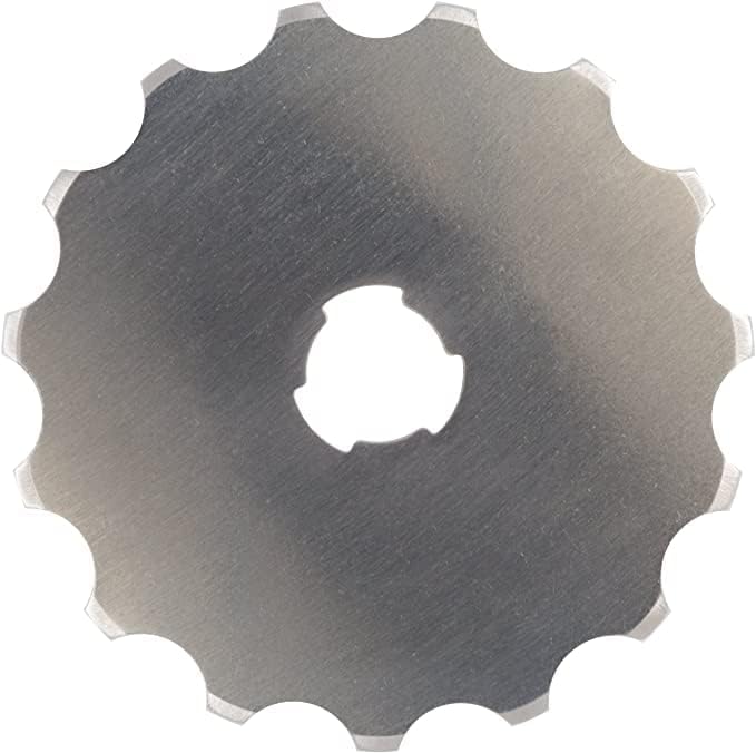Fiskars 45mm Perforated Rotary Blade, Crochet Edge Skip Stitch Rotary Cutter - Image 2