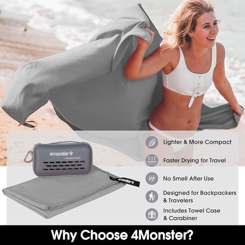 4Monster Quick Dry Travel Towel - Image 2