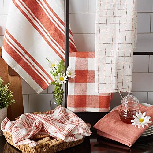 DII Everyday Basic Kitchen Collection Large Woven Cotton Dishtowel/Tea Towel Set - Image 4