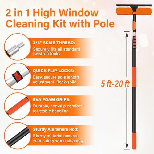 26FT Telescoping Window Squeegee Kit - Image 4