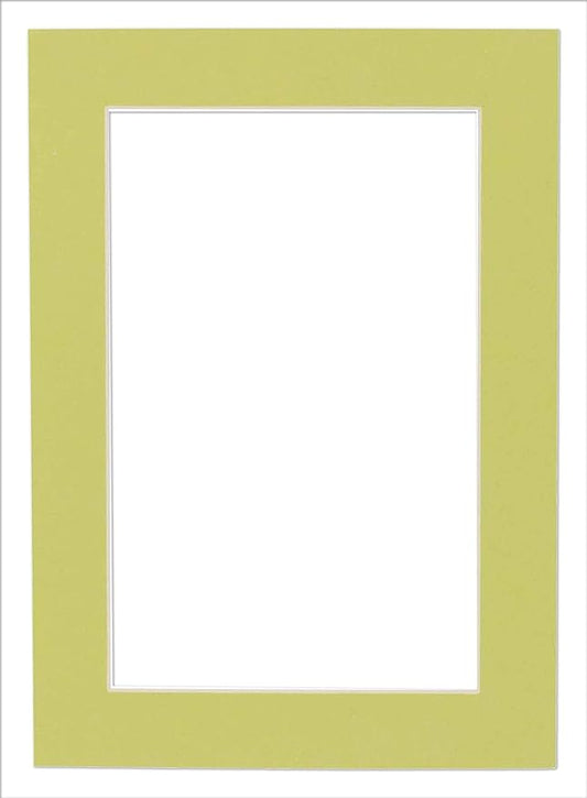 11x14 Mat for 8.5x11 Photo - Precut Pistachio Green Picture Matboard for Frames 11 x 14 Inches - Bevel Cut Matte to Display Art 8.5 x 11 Inches - Acid Free ONE MAT with Backing Board & Clear Bag