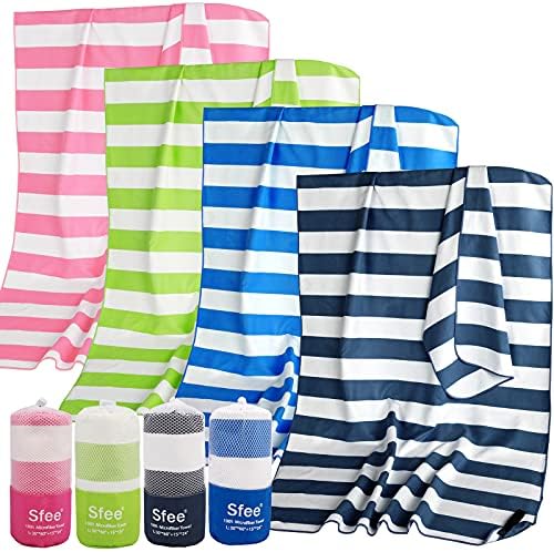 Sfee 2 in 1 Microfiber Beach Towel, Quick Dry Towel Camping Towel Travel Towel by Sfee