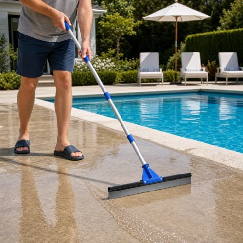 Floor Squeegee for Concrete Floor, Rubber Broom - Image 2