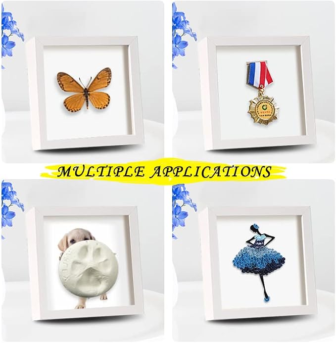 5x5 Small Shadow Box Frame Display Case, Display Case Box - Image 5