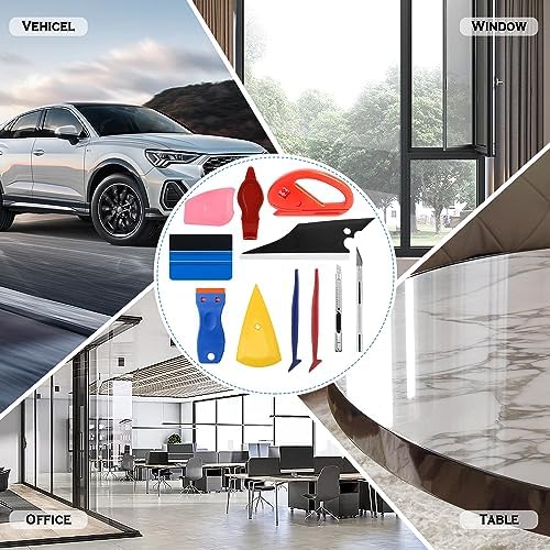 JIURUN 41-Piece Car Window Tint Kit & Vinyl Wrap Tools | Scratch-Free Felt - Image 6