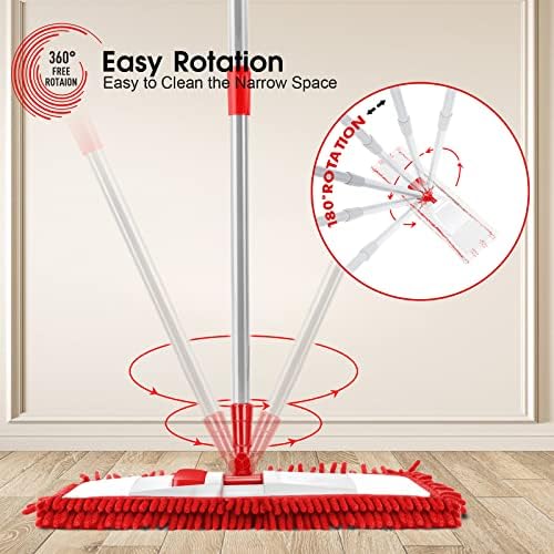 Microfiber Mop for Floor Cleaning, Flat Dust Mop for Home and Kitchen - Image 5