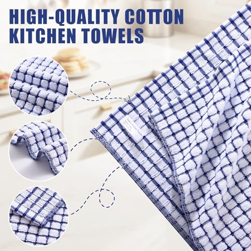 Mordimy Premium Cotton Kitchen Towels 16"x 25", 8 Pack - Image 3
