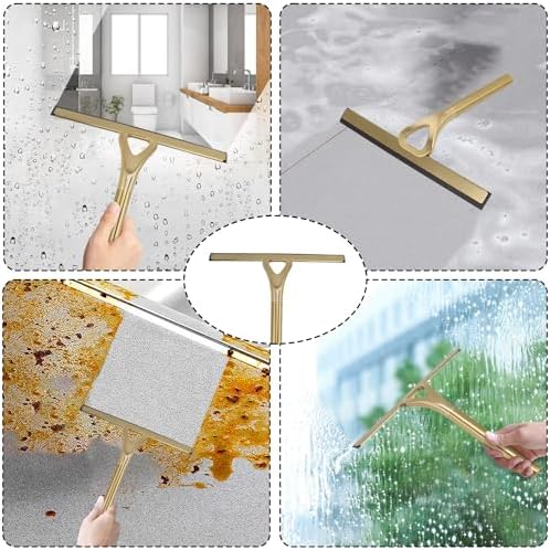 8.9x8.7inch Gold Shower Squeegee Window Squeegee - Image 6