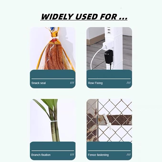120lb Heavy Duty Zip Ties 24 inch, WLEAD 50PCS Cable Ties Strong Tensile - Image 7