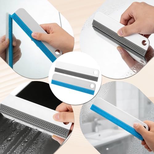 Small Rubber Squeegee 2 Pcs All-Purpose Mini Soft Rubber Window Squeegee Small - Image 4