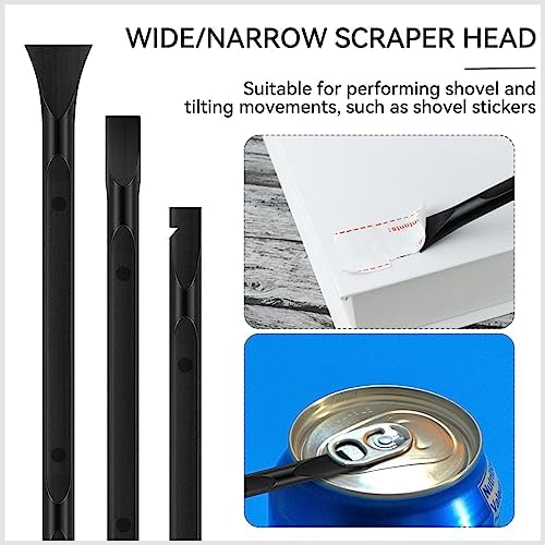 9 Pieces Plastic Scraper Tool for Tight Spaces, Non-Scratch Kitchen Scraper - Image 3