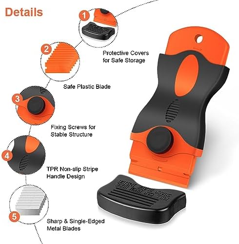 Ainiv 2 Pack Razor Blade Scraper, - Image 4
