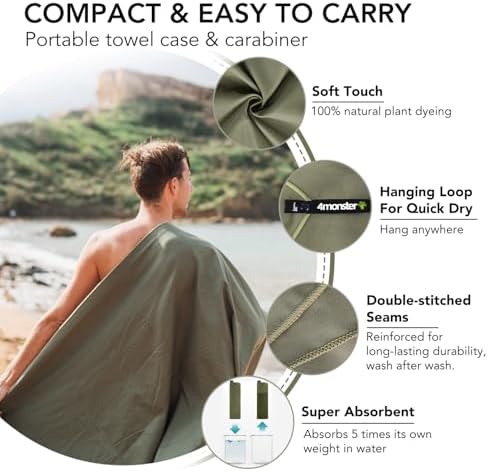 4Monster Quick Dry Travel Towel - Image 3