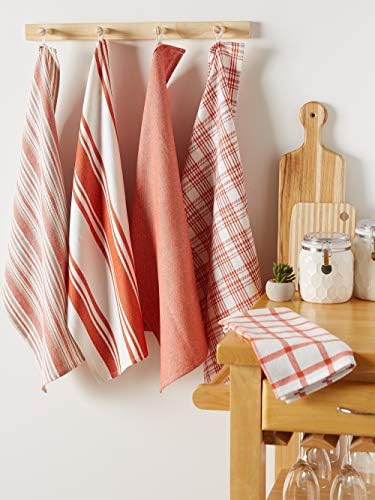 DII Assorted Woven, Kitchen Dishtowel Set, 5 Piece - Image 5