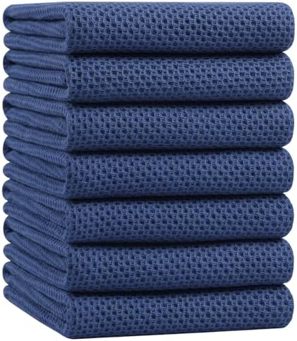 Homaxy 100% Cotton Oversized Waffle Weave Kitchen Towels by Homaxy