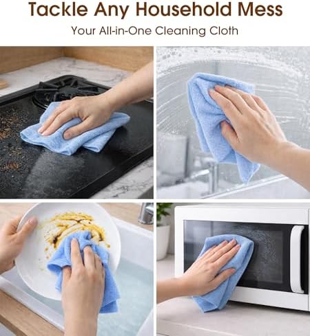 KitchLife Microfiber Cleaning Cloth Roll, 100 Pack - Image 4