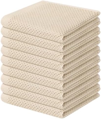 Homaxy 100% Cotton Waffle Weave Kitchen Dish Cloths by Homaxy