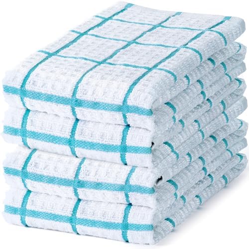 DecorRack Waffle Weave Kitchen Towels 15x25 in by DecorRack