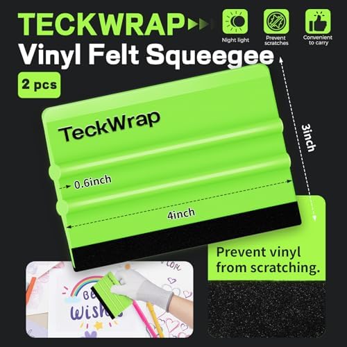 TECKWRAP 2 PCS Professional Felt Squeegee - Image 2