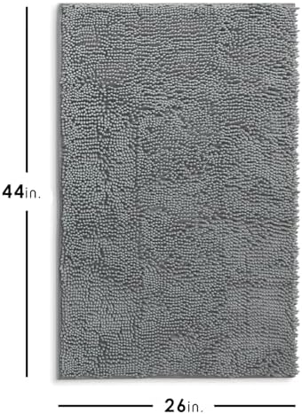Hearth & Harbor Bathroom Rugs, Chenille Bath Mat - Image 3