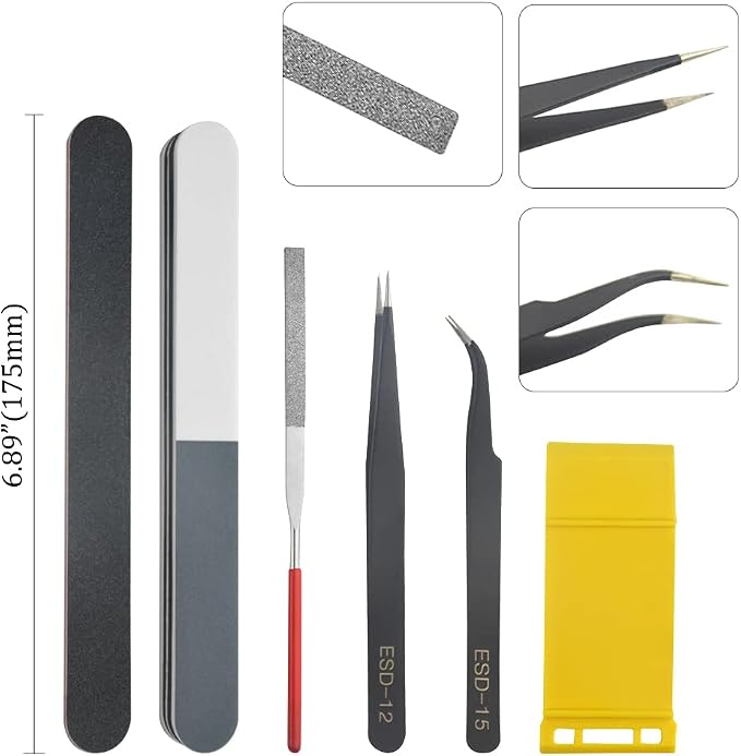 Professional 9 PCS Model Tools Kit Modeler Basic Tools Craft Set Hobby Building - Image 3