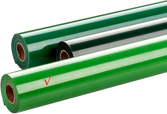 guangyintong Fruit Green Heat Transfer Vinyl HTV Rolls, 12" x 8ft Fruit Green Iron on Vinyl for T-Shirts Glossy Surface HTV Vinyl for All Cutter Machines Easy to Cut & Weed for Heat Vinyl Design