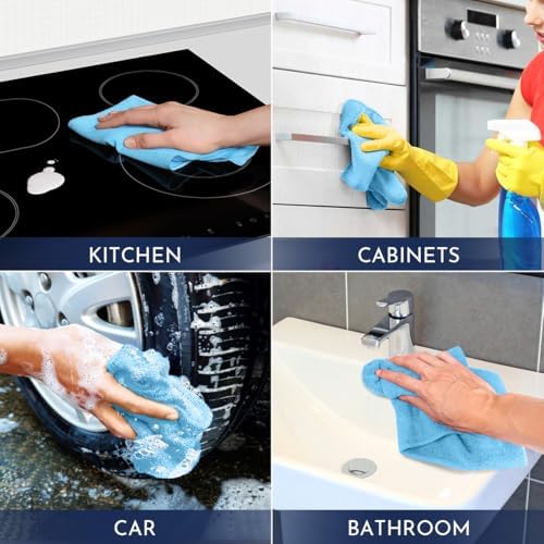 GLIMGLINT Microfiber Cleaning Cloth, 150 Pack Towels - Image 7