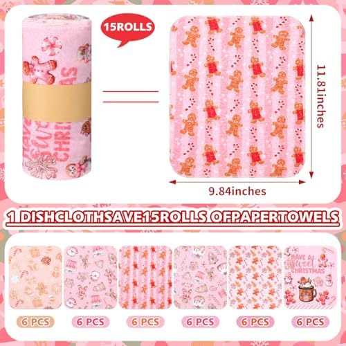 36 Pack Reusable Kitchen Cloths Cotton Towels - Image 2