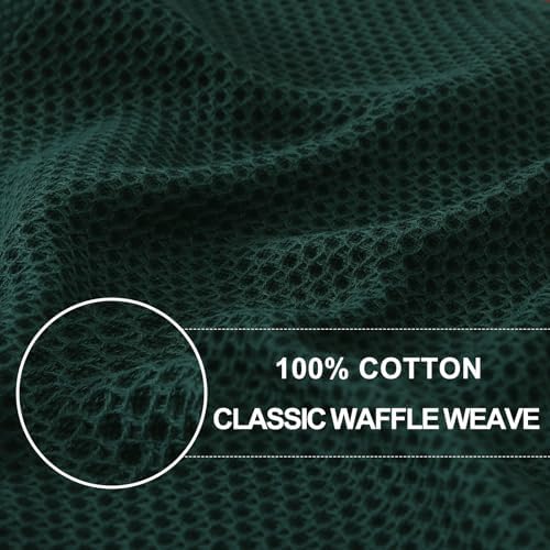 Homaxy 100% Cotton Waffle Weave Kitchen Dish Cloths - Image 2