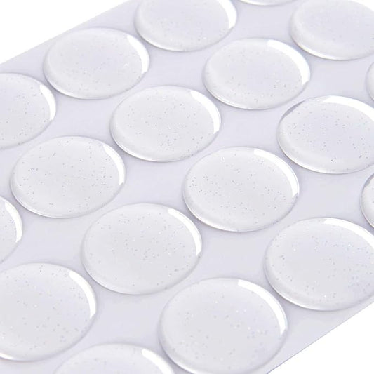1 Inch Epoxy Stickers Craft Bottle Caps Stickers for Hair Bows Pendants Scrapbooks 100 PCS 200PCS (Glitter1, Quantity:100)