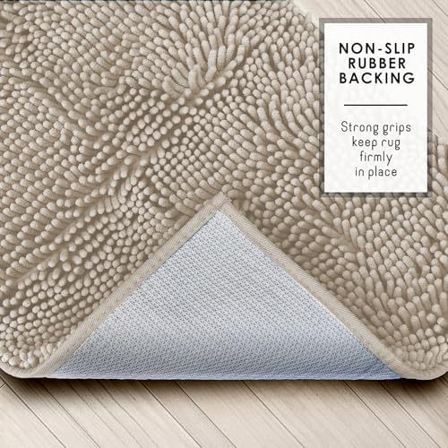 Hearth & Harbor Bathroom Rugs, Chenille Bath Mat - Image 6