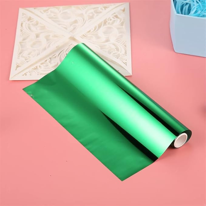 Foil Paper for Crafts Rolls 5Meters Toner Reactive Foil Roll for Scrapbooking Crafting Cardstock Decor Hot Stamping Holographic Heat Transfer DIY Crafts Accessories Foil by Laser Printer and Laminator