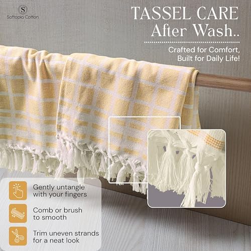 Matrix Dobby Kitchen Towels 12 Pack 100% Cotton, 16x26 Inches, Decorative Tea - Image 2
