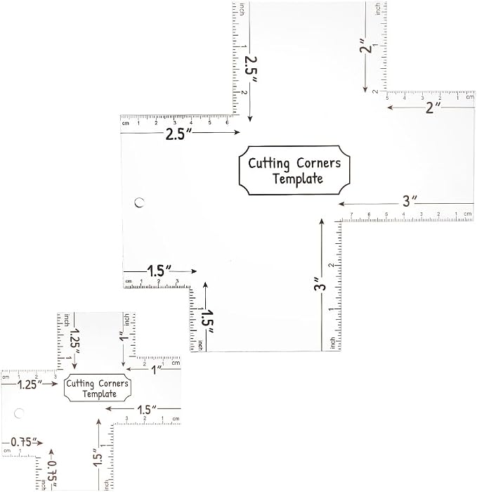INFUNLY 2pcs Box Corner Template - Image 5