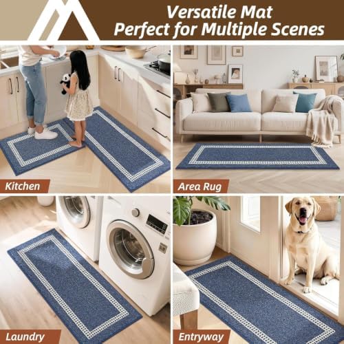 COSY HOMEER Kitchen Rugs Sets of 2 Non-Slip Washable - Image 6