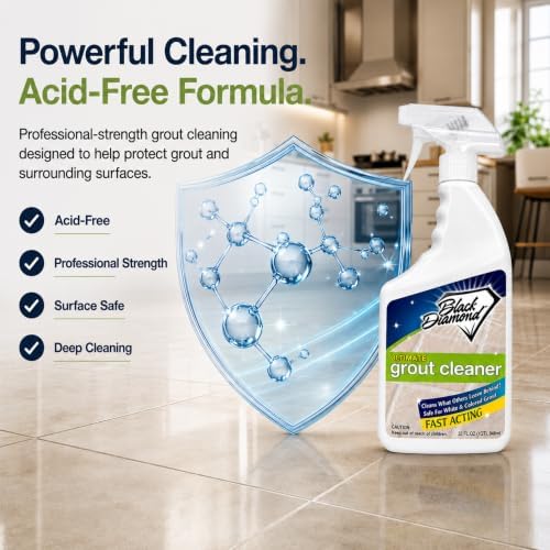 Ultimate Grout Cleaner for Tile Floors, 2-QTS W Brush - Image 2