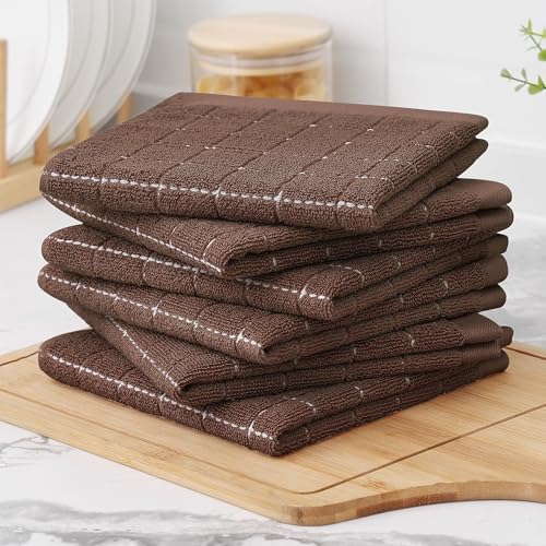 Homaxy 100% Cotton Terry Kitchen Dish Cloths, 7 Pack - Image 7