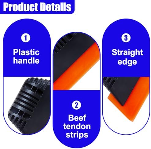 Small Squeegee, Soft Rubber PPF Car Window Tint Squeegee, Vinyl Wrap Scraper - Image 3