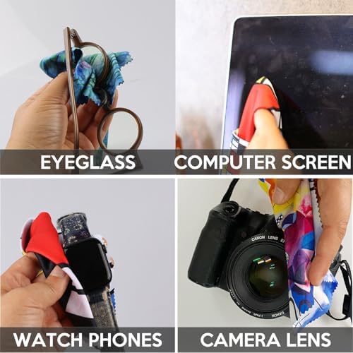 Microfiber Cleaning Cloth for Glasses & Lens-World Classic Art Series 4PCS - Image 5